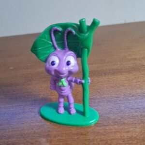Its A Bugs Life Purple and Green Ant Toy Figure Pixars PVC Vintage 98